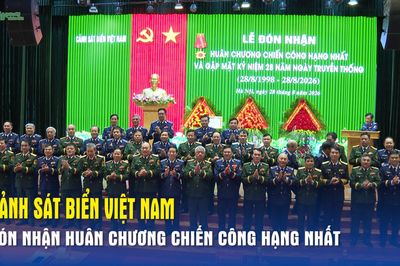 Cảnh sát biển Việt Nam đón nhận Huân chương Chiến công hạng Nhất