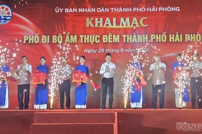 Hải Phòng: Khai mạc Phố đi bộ, ẩm thực và chuỗi hoạt động phát triển kinh tế ban đêm