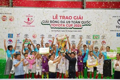 Bàn phản lưới nhà của SLNA đưa HVL Sơn La lần đầu vô địch U9 quốc gia