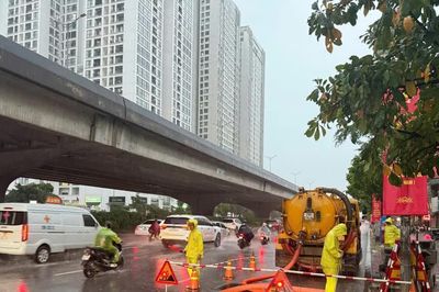 Hà Nội thông tin về các điểm úng ngập sau trận mưa lớn