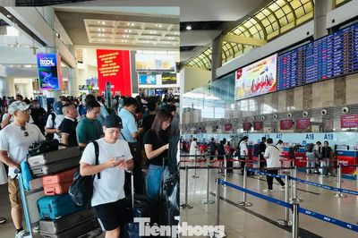 Sân bay Nội Bài cao điểm 2/9: Nơi đông nghịt, chỗ vắng tanh