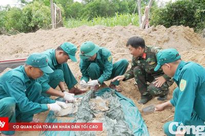 Quy tập 5 hài cốt liệt sĩ tại khu vực Gò Tràm