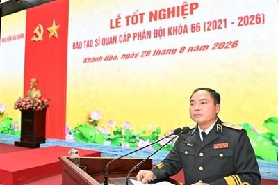 Tổ chức lễ tốt nghiệp đào tạo sĩ quan cấp phân đội