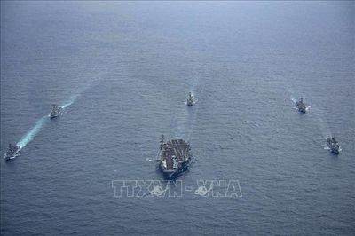 Mỹ điều nhóm tác chiến tàu sân bay tới Trung Đông