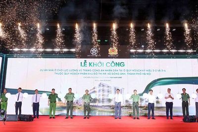 Khởi công dự án nhà ở cho lực lượng vũ trang CAND tại Đông Anh, Hà Nội