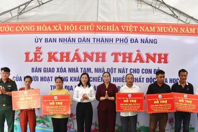 Xã Quế Sơn hoàn thành xóa nhà tạm cho con đẻ người hoạt động kháng chiến bị nhiễm chất độc hóa học