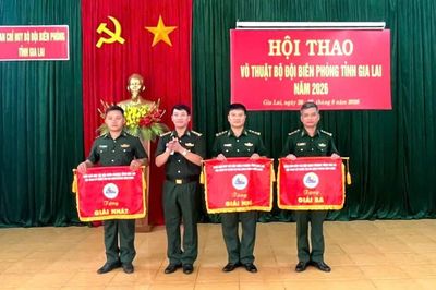 Bế mạc Hội thao võ thuật Biên phòng tỉnh Gia Lai