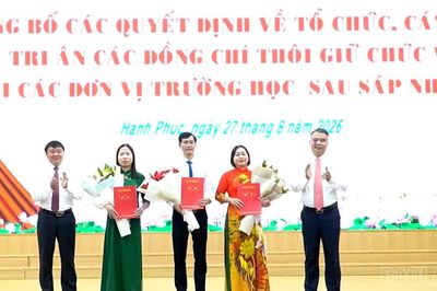 Hạnh Phúc, Nghĩa Lộ sắp xếp trường học, kiện toàn cán bộ quản lý