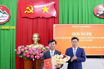 Đồng chí Châu Ngọc Lương giữ chức Bí thư Đảng ủy xã Quảng Sơn