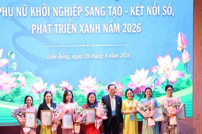 Lâm Đồng trao giải cuộc thi 'Phụ nữ khởi nghiệp sáng tạo - Kết nối số, phát triển xanh' năm 2026