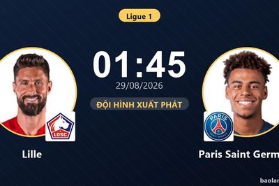 TRỰC TIẾPTrực tiếp Lille vs Paris Saint Germain: Trận đấu đang diễn ra
