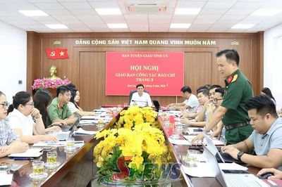 Giao ban công tác báo chí tháng 8/2026