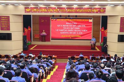 Quán triệt quy định về những điều đảng viên không được làm