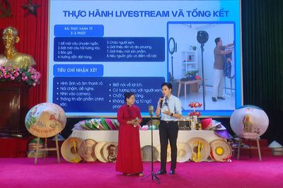 Xã Thanh Oai tập huấn, livestream quảng bá sản phẩm OCOP