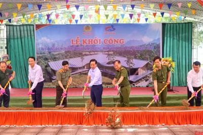 Thứ trưởng Bộ Công an Nguyễn Văn Long dự Lễ khởi công Điểm Trường Mầm non Khuổi Vin