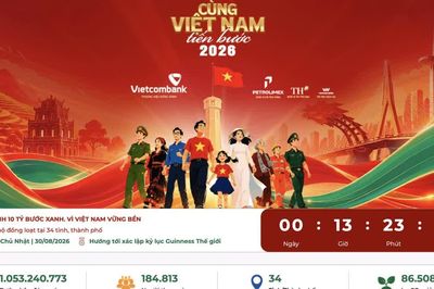 'Cùng Việt Nam tiến bước 2026' vượt mốc 1 tỷ bước chân trước giờ khai mạc