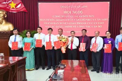 Cần Thơ đổi tên Ban Tuyên giáo và Dân vận Thành ủy thành Ban Tuyên giáo Thành ủy