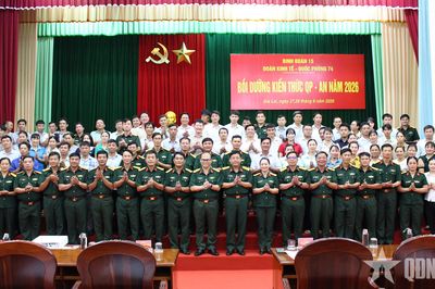 Đoàn Kinh tế-Quốc phòng 74 (Binh đoàn 15) bồi dưỡng kiến thức quốc phòng, an ninh