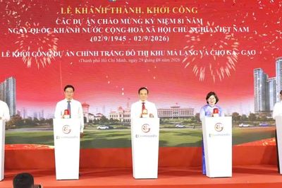 TPHCM khởi công, khánh thành 11 công trình với tổng vốn hơn 181.000 tỷ đồng