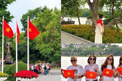 Người dân xuống phố, hòa chung không khí Quốc khánh 2/9