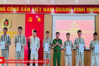 Nghệ An: 22 phạm nhân được giảm án dịp Quốc khánh 2/9