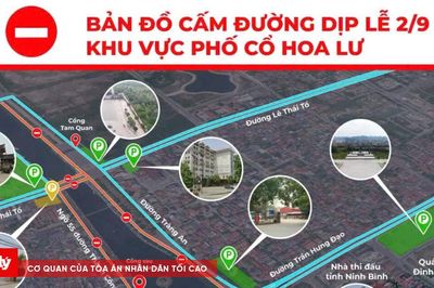 Ninh Bình cấm đường khu vực Phố cổ Hoa Lư dịp Quốc khánh 2/9