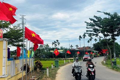 Xã Tam Xuân ra mắt mô hình 'Đường cờ kiểu mẫu'