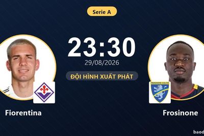 TRỰC TIẾPTrực tiếp Fiorentina vs Frosinone: Đội hình xuất phát