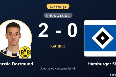 Hạ gục Hamburger SV, Borussia Dortmund khởi đầu thuận lợi ở vòng mở màn Bundesliga