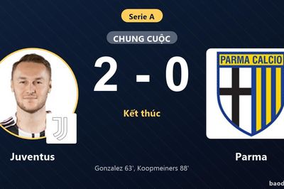 Đánh bại Parma 2-0, Juventus giành trọn 3 điểm trên sân nhà Allianz Stadium