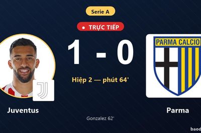 TRỰC TIẾPTrực tiếp Juventus vs Parma: Juventus mở tỷ số