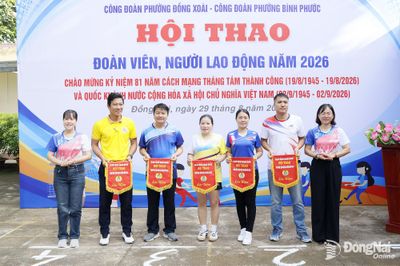 Hội thao đoàn viên, người lao động năm 2026