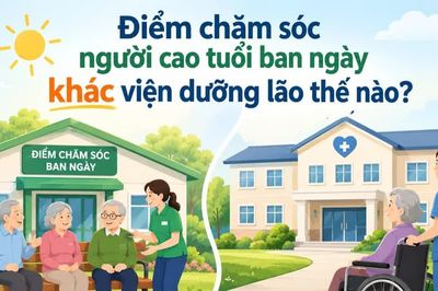 Infographic Điểm chăm sóc người cao tuổi ban ngày khác viện dưỡng lão thế nào?
