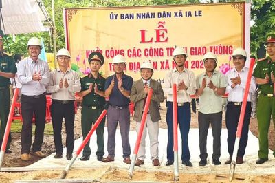 Ia Le khởi công nhiều công trình giao thông