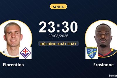 TRỰC TIẾPTrực tiếp Fiorentina vs Frosinone: Đội hình xuất phát