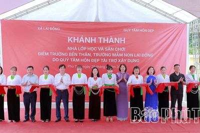 Khánh thành nhà lớp học Trường Mầm non Lai Đồng
