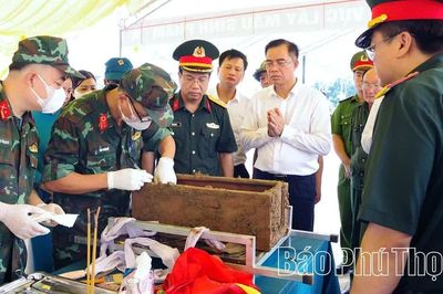 Phú Thọ hoàn thành lấy mẫu ADN tại 100% số mộ liệt sĩ theo kế hoạch