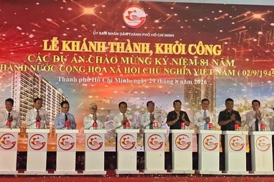 TP Hồ Chí Minh khánh thành, khởi công 11 công trình với tổng mức đầu tư hơn 181 nghìn tỷ đồng