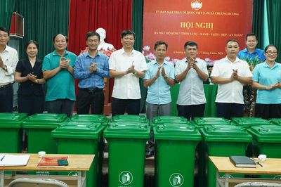 Xã Chương Dương triển khai mô hình "Sáng, xanh, sạch, đẹp, an toàn"