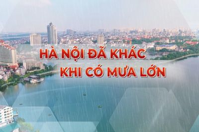 Hà Nội đã khác khi có mưa lớn