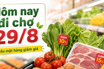 Hôm nay đi chợ 29/8: Thịt nạc heo từ 31.900 đồng/300g, nhiều rau quả đang giảm giá