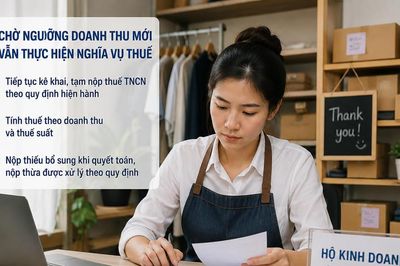 Chờ ngưỡng doanh thu mới, hộ kinh doanh vẫn thực hiện nghĩa vụ thuế hiện hành