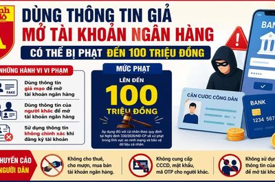 Dùng thông tin người khác mở tài khoản ngân hàng sẽ bị phạt nặng