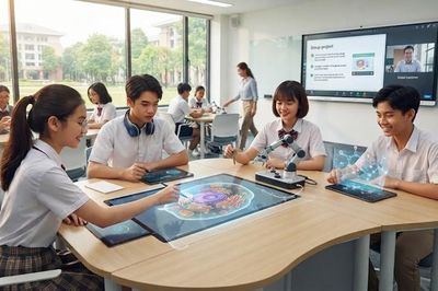 Hàng nghìn học sinh vùng khó khăn có cơ hội tiếp cận mô hình trường học thông minh, AI