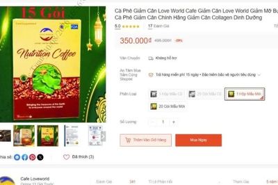 Đề nghị xác minh loại cà-phê giảm cân có dấu hiệu vi phạm quảng cáo