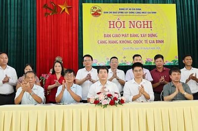 Bắc Ninh: Xã Gia Bình hoàn tất bàn giao mặt bằng dự án Cảng hàng không Quốc tế