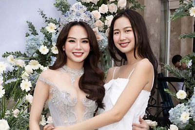 Mai Phương liên tục phản ứng với Bảo Ngọc ở Miss World