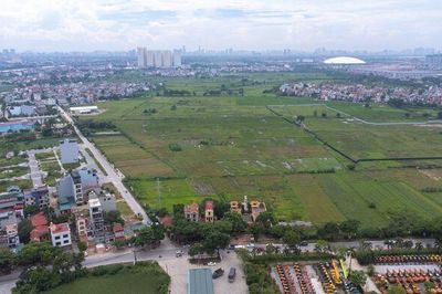Toàn cảnh khu đất sẽ được liên danh Thái Nam Land xây dựng nhà ở cho lực lượng công an tại Đông Anh