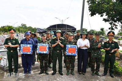 Nghĩa trang Hòn Đất lấy mẫu 643 mộ liệt sĩ để xác định danh tính