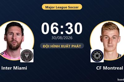 TRỰC TIẾPTrực tiếp Inter Miami vs CF Montreal: Đội hình xuất phát